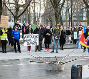 Protesto akcija prie&scaron; korupciją Kauno savivaldybėje