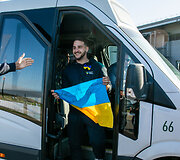 Pasitikti i&scaron; Ukrainos į Lietuvą grįžę iniciatyvos &bdquo;Lietuvos medikai Ukrainoje&ldquo; dalyviai.