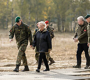 Lietuvos ir Vokietijos gynybos ministrų apsilankymas Vokietijos brigados karių pratybose