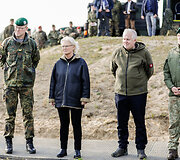 Lietuvos ir Vokietijos gynybos ministrų apsilankymas Vokietijos brigados karių pratybose
