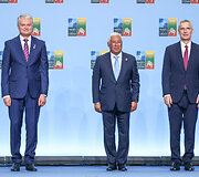 NATO lyderių pasitikimo ceremonija