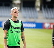 Lietuvos futbolo rinktinės treniruotė prie&scaron; rungtynes su Juodkalnija