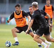 Lietuvos futbolo rinktinės treniruotė prie&scaron; rungtynes su Serbija