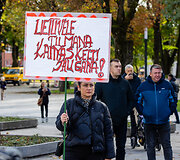 Profesinės sąjungos &bdquo;Sandrauga&ldquo; eisena Kaune