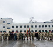 Atidarytas naujai pastatytas brg. gen. M. Pečiulionio artilerijos bataliono karinis miestelis