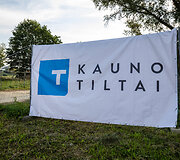 Pėsčiųjų ir dviratininkų tilto per Nemuną Kaune staybų pradžios ceremonija