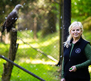 Kauno zoologijos sodo gyvūnų priežiūros specialistė Diana Prei&scaron;egalavičienė