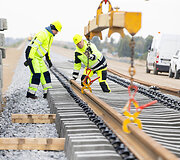 &bdquo;Rail Baltica&ldquo; europinės vėžės bėgių tiesimas