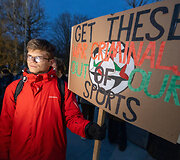 &bdquo;Poppies Palestine Action&ldquo; prie Dariaus ir Girėno stadiono