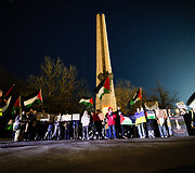 &bdquo;Poppies Palestine Action&ldquo; prie Dariaus ir Girėno stadiono