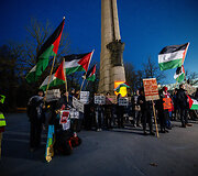 &bdquo;Poppies Palestine Action&ldquo; prie Dariaus ir Girėno stadiono