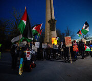 &bdquo;Poppies Palestine Action&ldquo; prie Dariaus ir Girėno stadiono