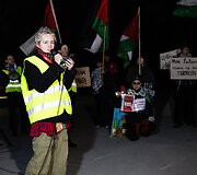 &bdquo;Poppies Palestine Action&ldquo; prie Dariaus ir Girėno stadiono