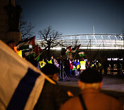 &bdquo;Poppies Palestine Action&ldquo; prie Dariaus ir Girėno stadiono