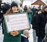 Akcijos &bdquo;Kapčiamiestis gyvenimui - ne poligonui!" tęsinys Kapčiamiesčio aik&scaron;tėje