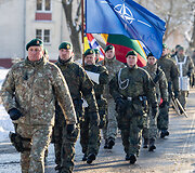 NATO daugianacionalinės kovinės grupės vadovavimo perdavimo ceremonija