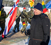 NATO daugianacionalinės kovinės grupės vadovavimo perdavimo ceremonija