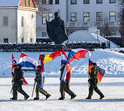 NATO daugianacionalinės kovinės grupės vadovavimo perdavimo ceremonija