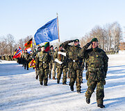 NATO daugianacionalinės kovinės grupės vadovavimo perdavimo ceremonija
