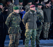 NATO daugianacionalinės kovinės grupės vadovavimo perdavimo ceremonija