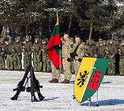 NATO daugianacionalinės kovinės grupės vadovavimo perdavimo ceremonija