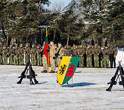 NATO daugianacionalinės kovinės grupės vadovavimo perdavimo ceremonija