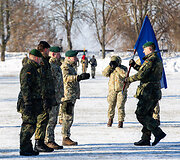 NATO daugianacionalinės kovinės grupės vadovavimo perdavimo ceremonija