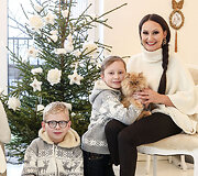 Inga Budrienė su sūnumis
