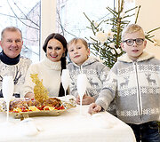 Inga ir Darius Budriai su sūnumis