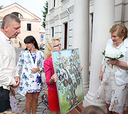 Benedikto ir Jadvygos &Scaron;apauskų deimantinių vestuvių akimirka