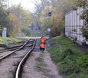 Geležinkelio at&scaron;aka R. Kalantos gatvėje Kaune