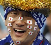 Japonų vėliava puikiai tinka reprezentacijoms.