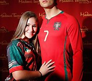 Futbolininko Cristiano Ronaldo va&scaron;kinė figūra