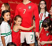 Futbolininko Cristiano Ronaldo va&scaron;kinė figūra