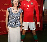 Futbolininko Cristiano Ronaldo va&scaron;kinė figūra