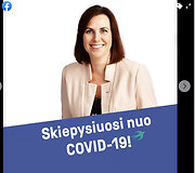 Seimo narę Jurgitą Sejonienę supykdė, kad panašų rėmelį panaudojo ir skiepų skeptikai