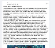 Tvirtinama, esą &bdquo;laišką&ldquo; parašė žurnalistė