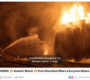 Ši ugnis įsiplieskė ne po sprogimo Maskvos elektros pastotėje, o Lvive po oro atakos