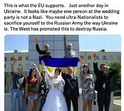 Socialinių tinklų vartotojai tvirtina, kad ši nuotrauka įrodo, esą ukrainiečiams nesvetimas nacizmas