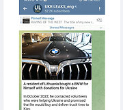 Istorija apie lietuvį, už kariaujančiai šaliai surinktus pinigus įsigijusį BMW, per Ukrainą sugrįžo į Lietuvą