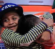 Carmelo Anthony sūnus ir Jeremy Linas