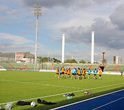 Treniruotė &bdquo;Josy Barthel&ldquo; stadione