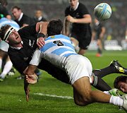 Naujoji Zelandija &ndash; Argentina rungtynių akimirka