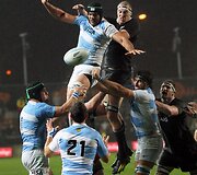 Naujoji Zelandija &ndash; Argentina rungtynių akimirka