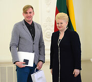 Ledo ritulininkų priėmimas prezidentūroje