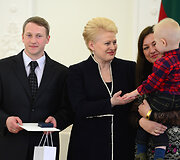 Ledo ritulininkų priėmimas prezidentūroje