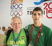Zenonas Vencevičius ir Donatas Sabonis
