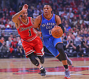 Derrickas Rose'as ir Russellas Westbrookas