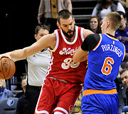 Marcas Gasolis ir Kristapas Porzingis