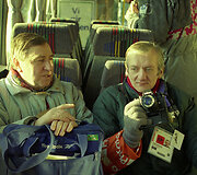 Fotografas Tadas Žebrauskas ir Aleksandras Krukauskas